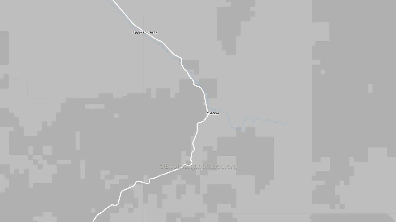 Bike Grade map of 83812, ID