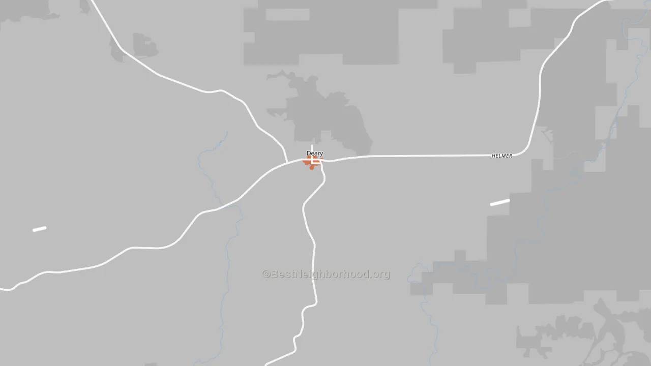 Bike Grade map of 83823, ID