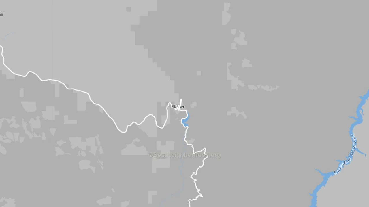Bike Grade map of 83827, ID