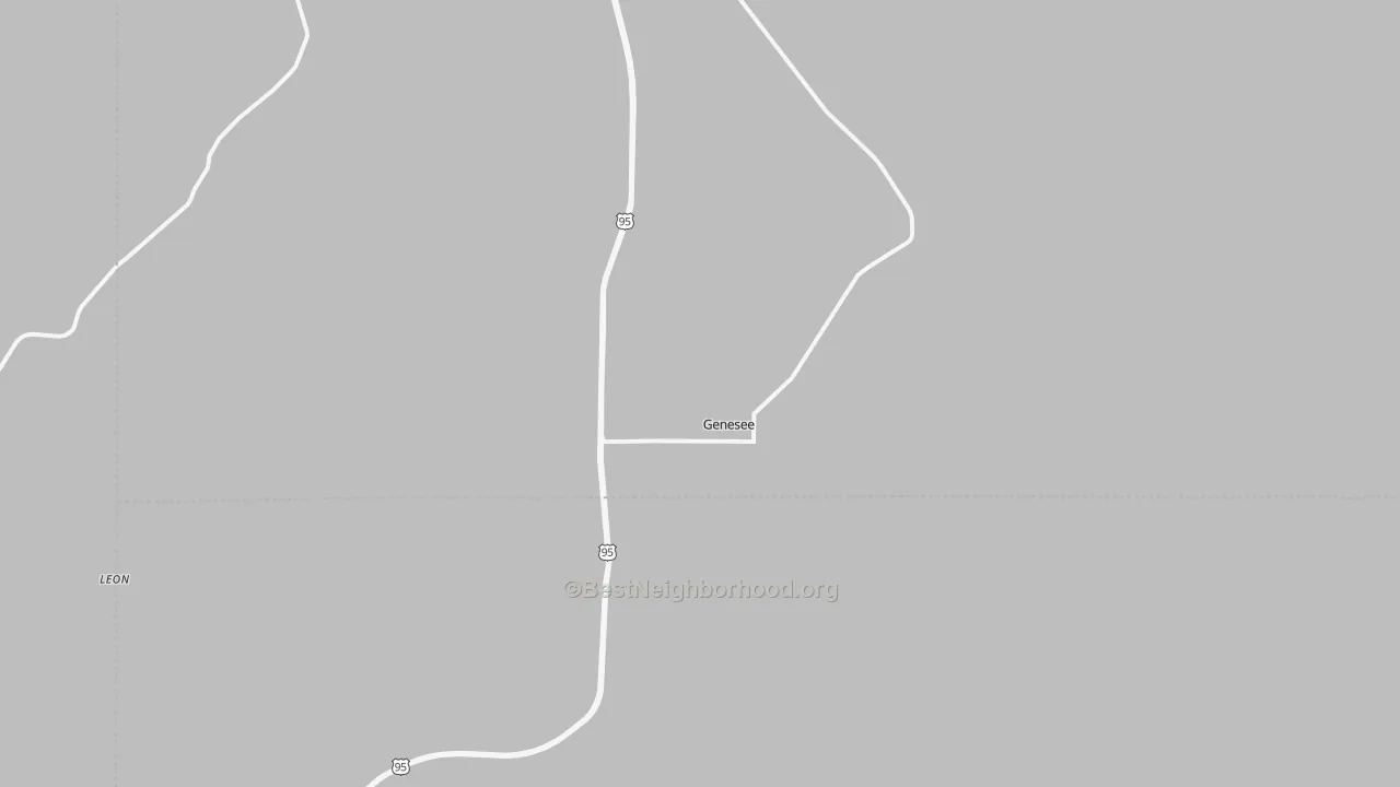Bike Grade map of 83832, ID