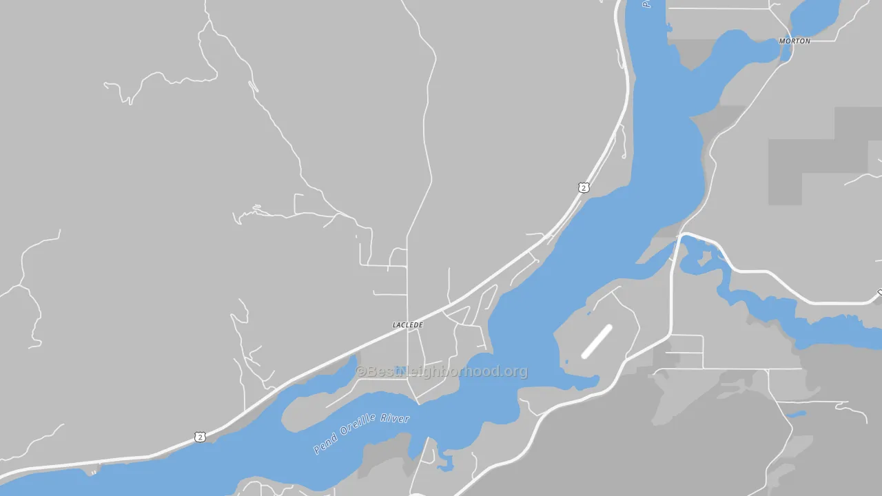 Bike Grade map of 83841, ID