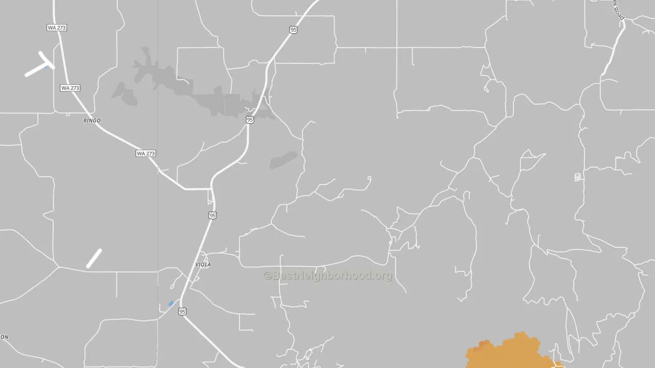 Bike Grade map of 83872, ID