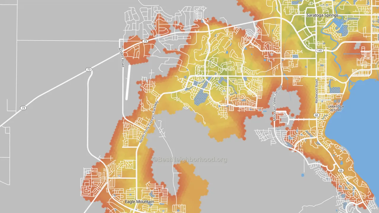 Bike Grade map of 84005, UT