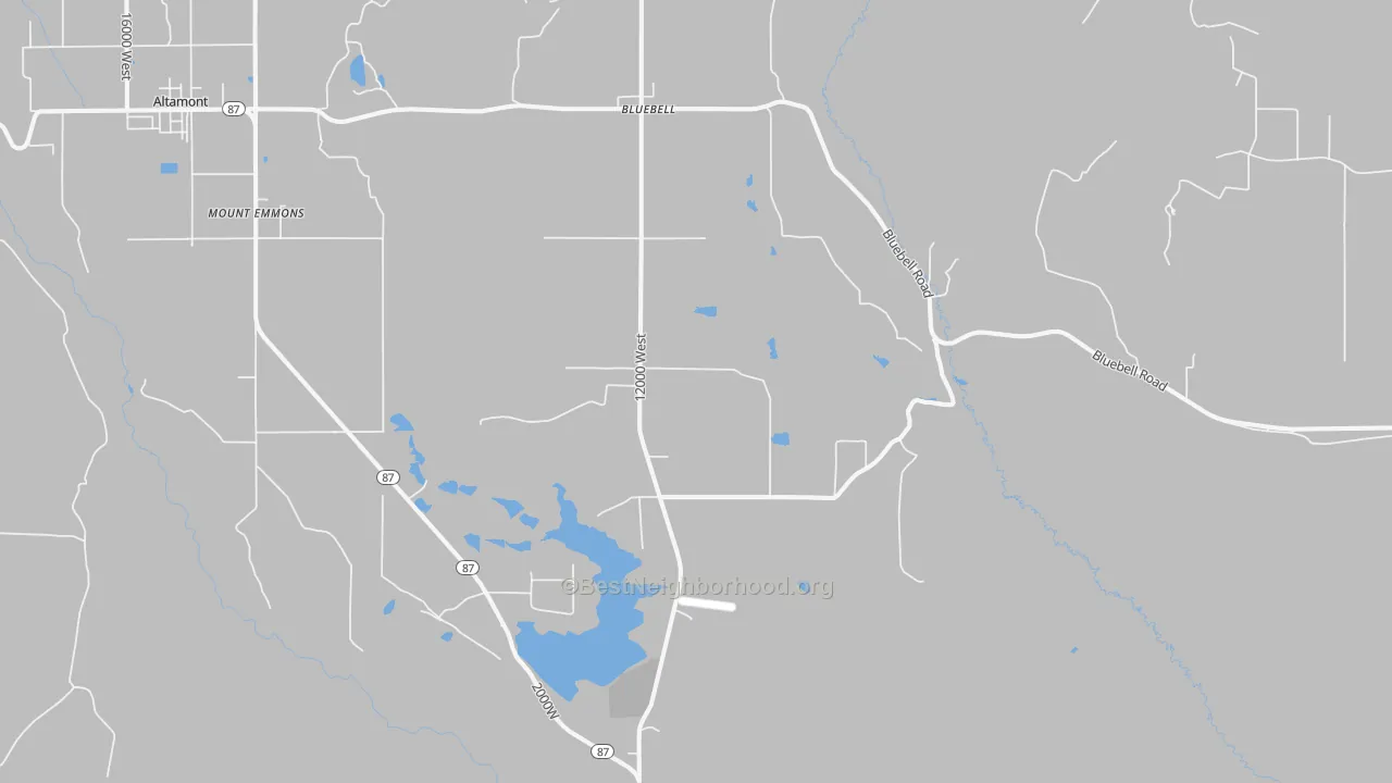 Bike Grade map of 84007, UT
