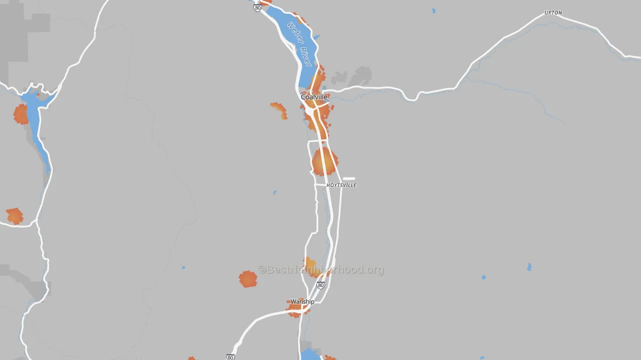 Bike Grade map of 84017, UT