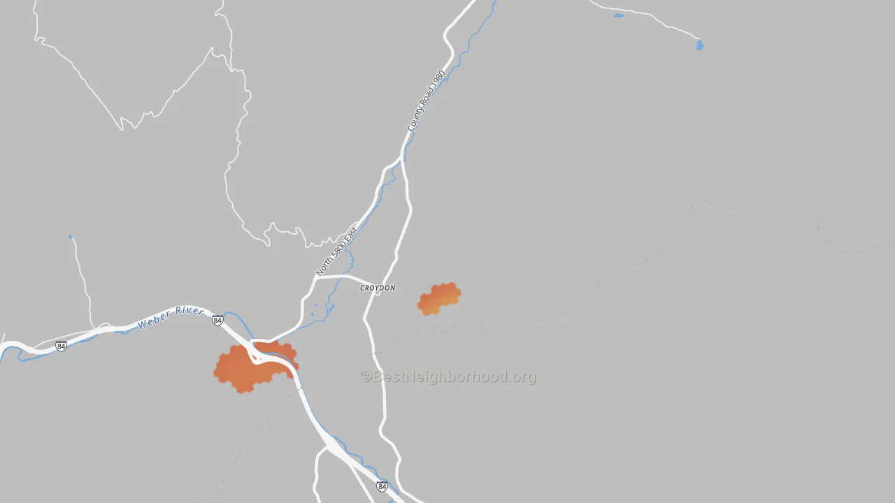 Bike Grade map of 84018, UT