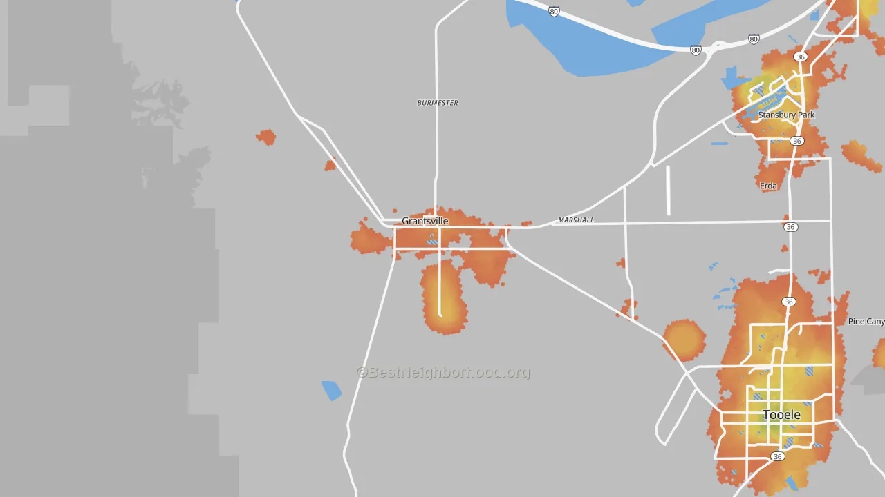 Bike Grade map of 84029, UT