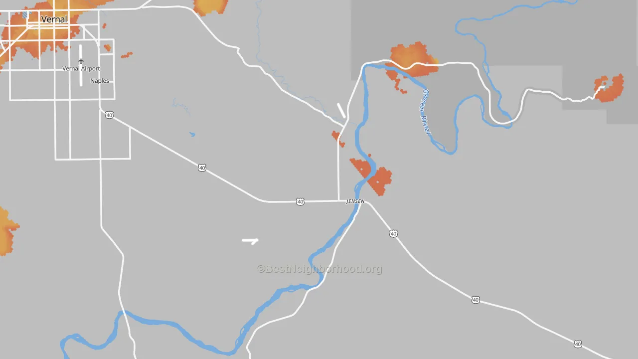Bike Grade map of 84035, UT
