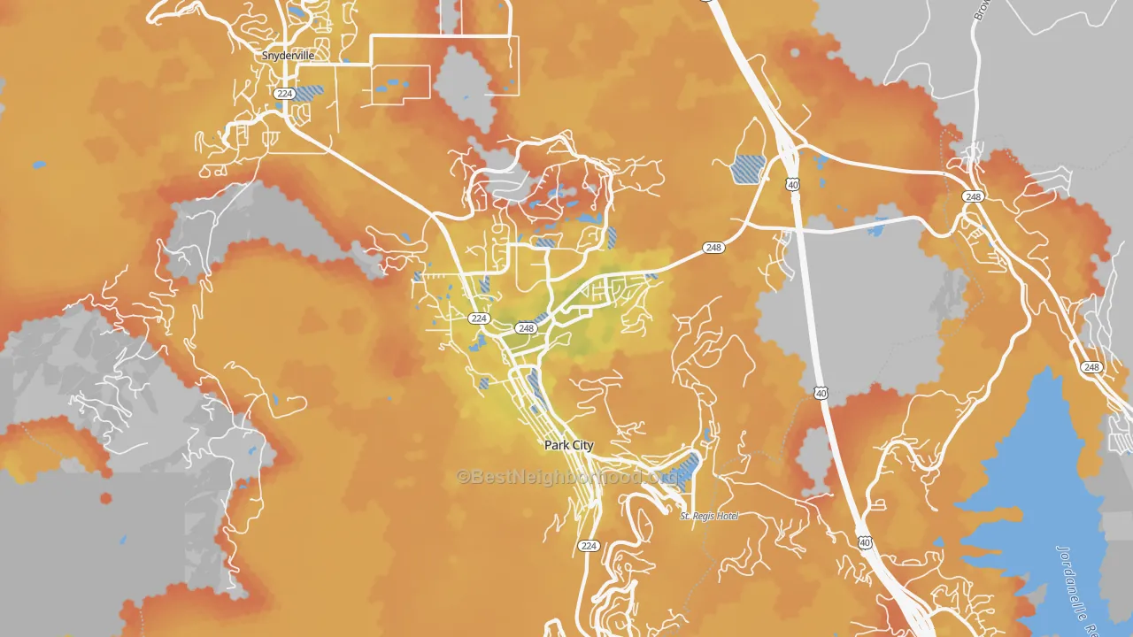 Bike Grade map of 84060, UT