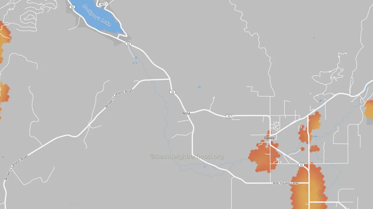 Bike Grade map of 84061, UT