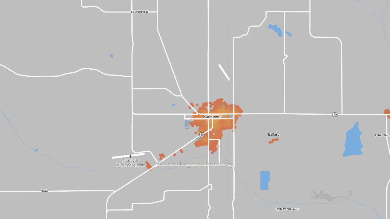 Bike Grade map of 84066, UT