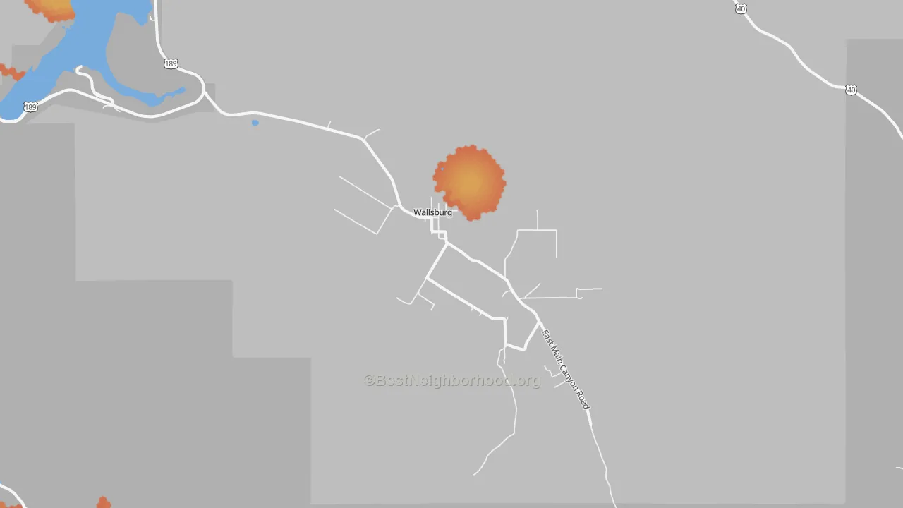 Bike Grade map of 84082, UT