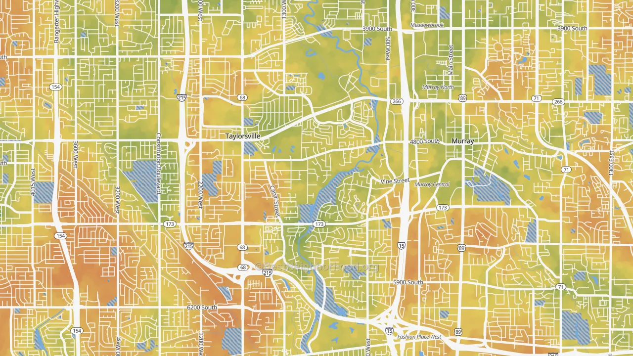 Bike Grade map of 84123, UT