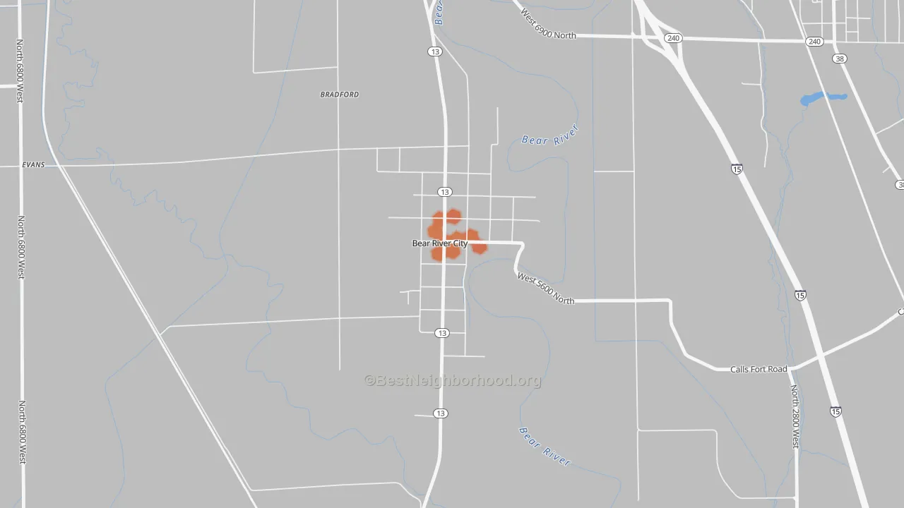 Bike Grade map of 84301, UT
