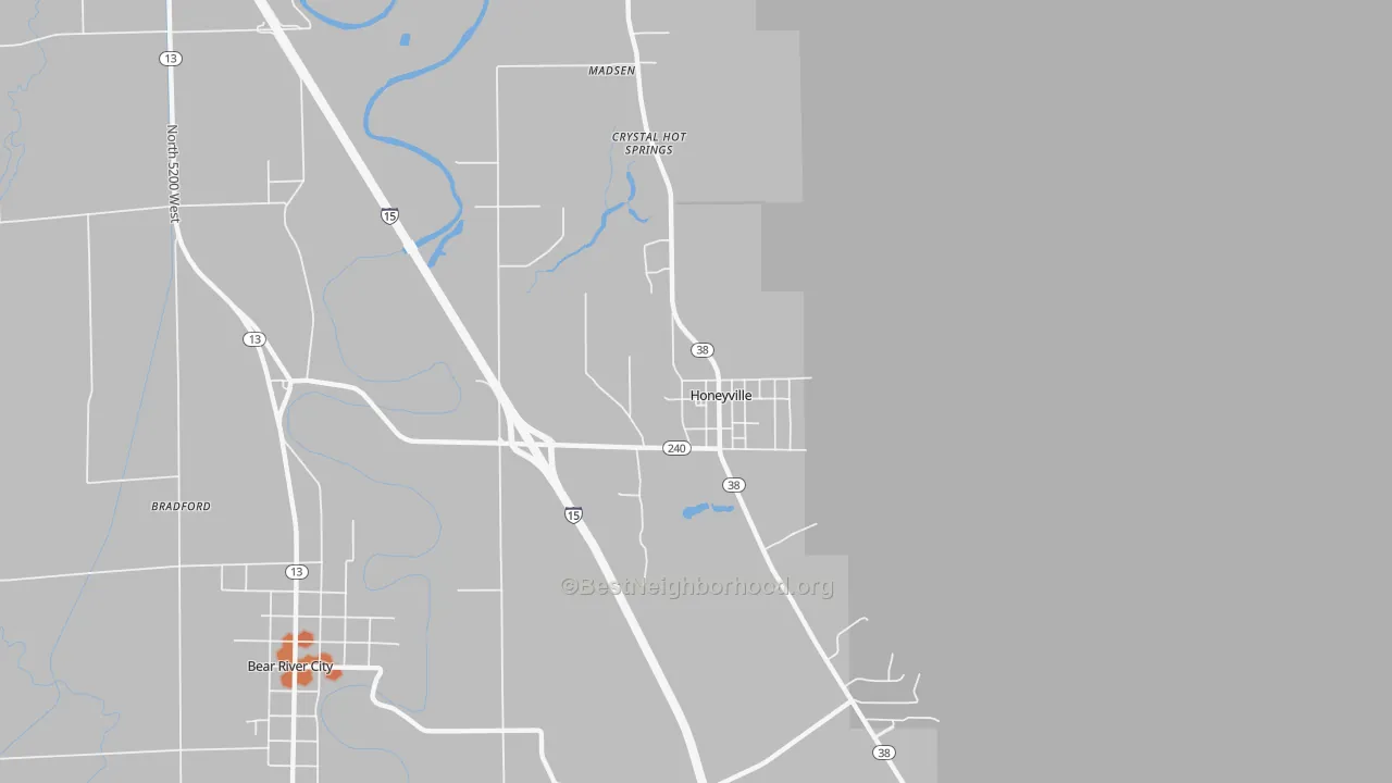 Bike Grade map of 84314, UT