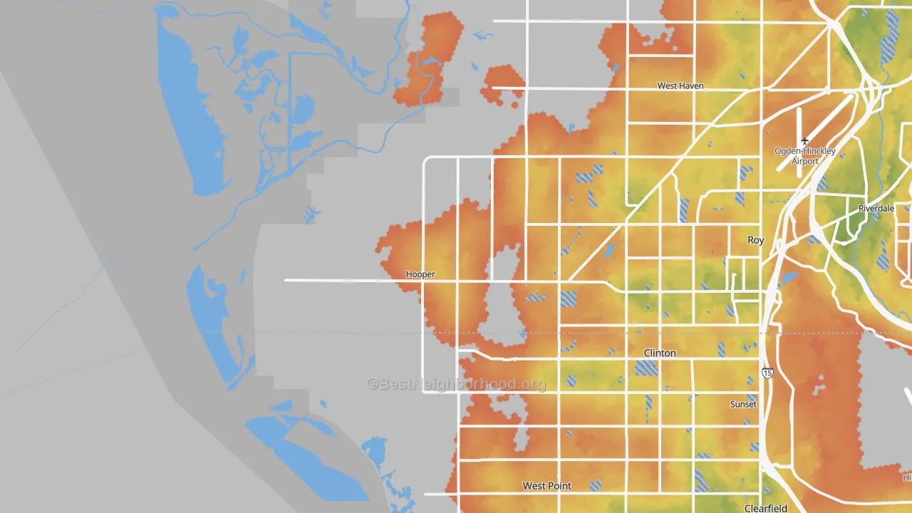 Bike Grade map of 84315, UT