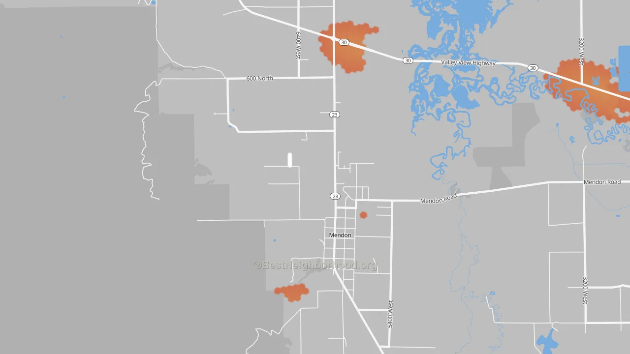 Bike Grade map of 84325, UT