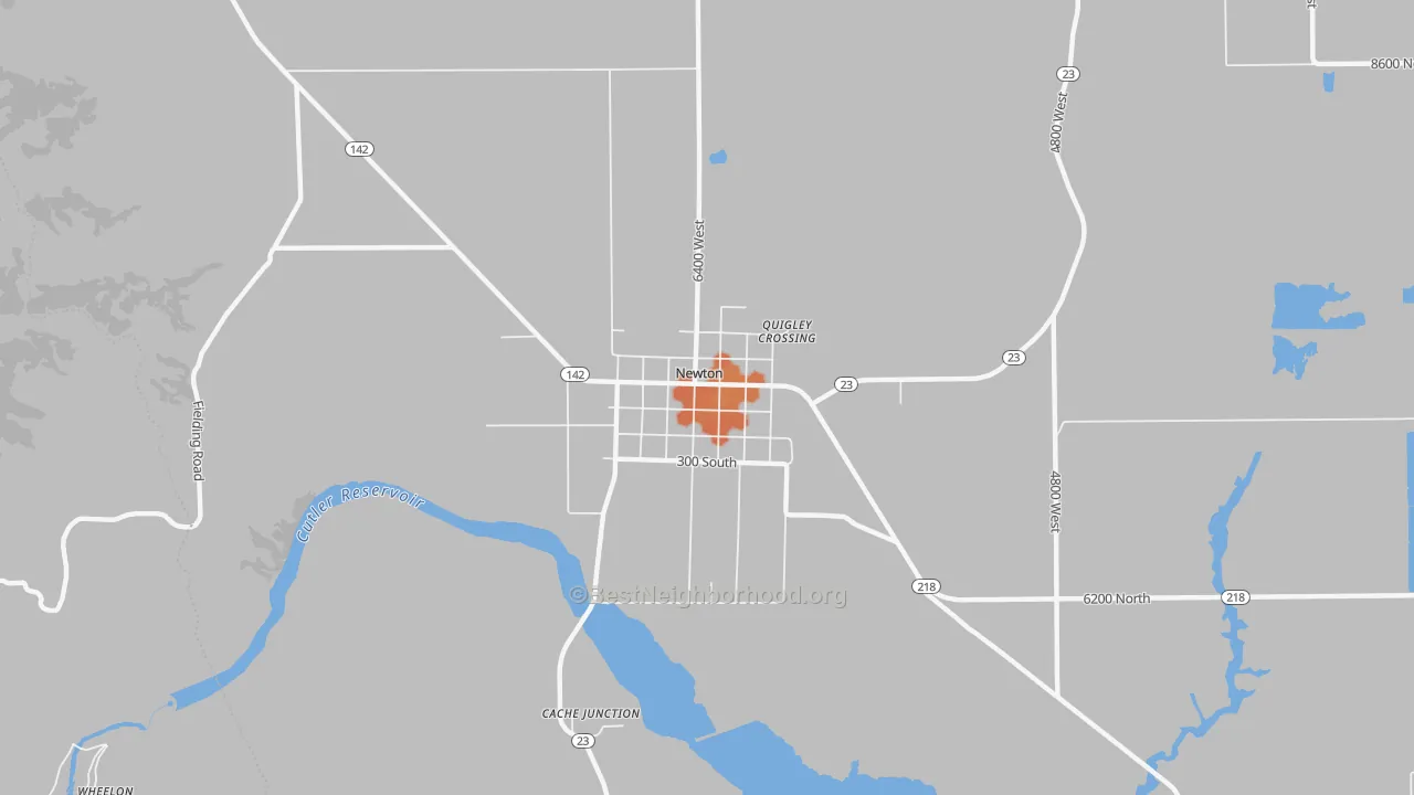 Bike Grade map of 84327, UT
