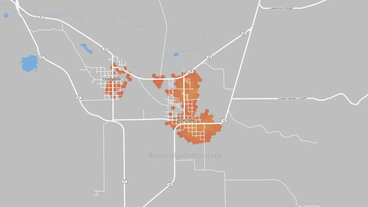 Bike Grade map of 84513, UT