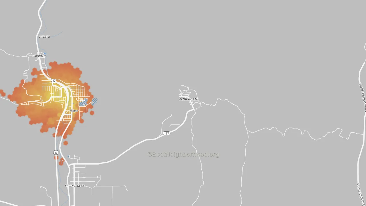 Bike Grade map of 84529, UT