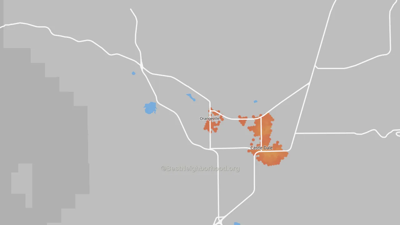 Bike Grade map of 84537, UT