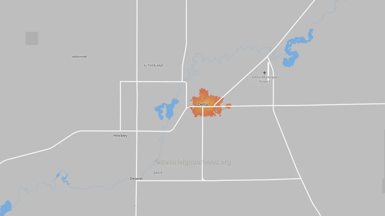 Bike Grade map of 84624, UT