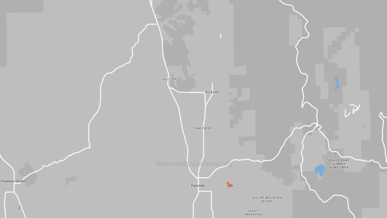 Bike Grade map of 84629, UT