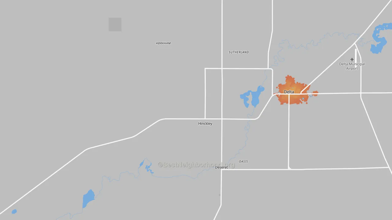 Bike Grade map of 84635, UT
