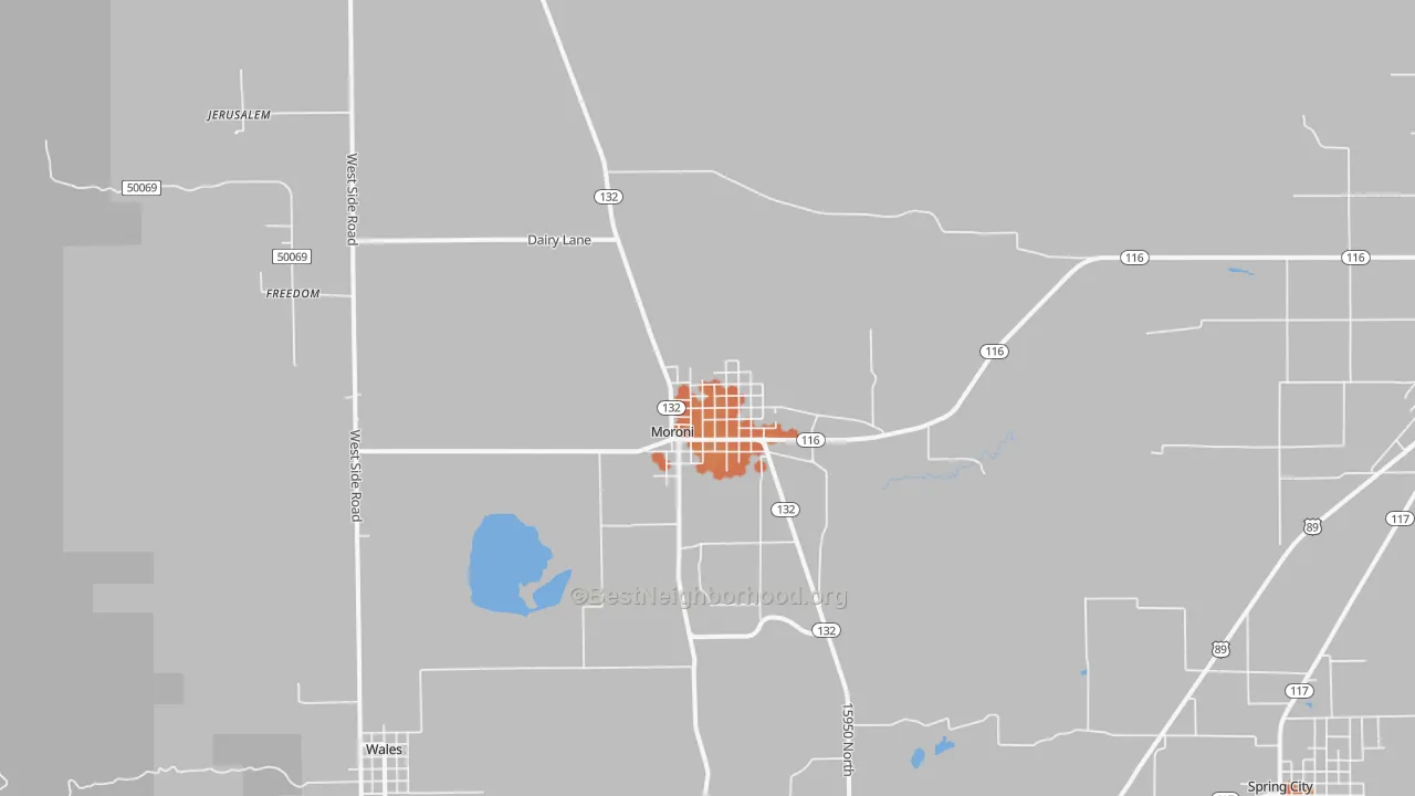 Bike Grade map of 84646, UT