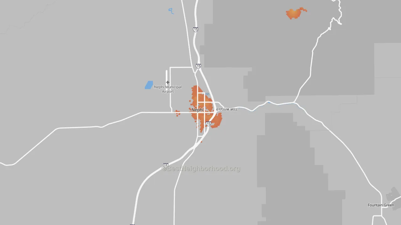Bike Grade map of 84648, UT