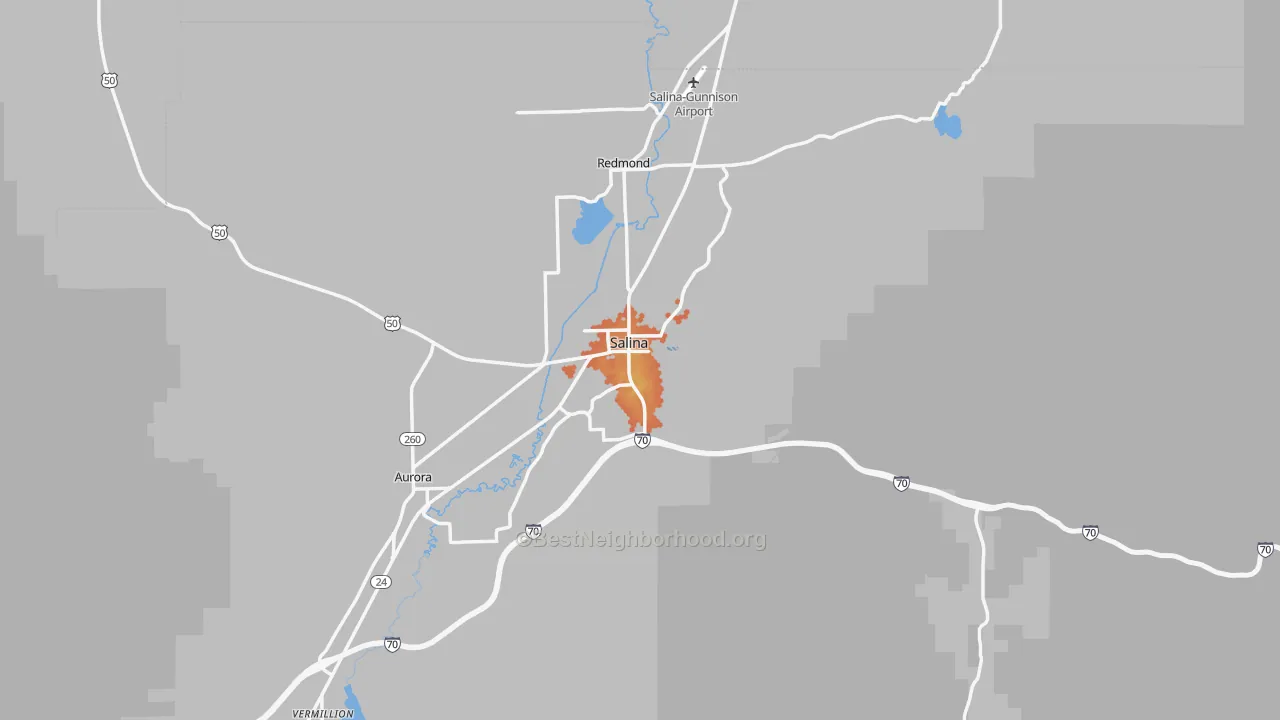 Bike Grade map of 84654, UT