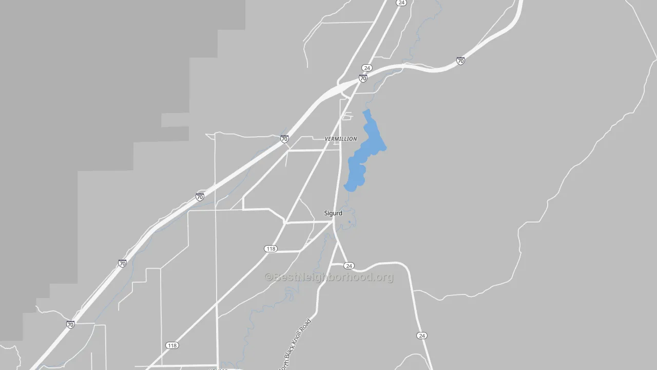 Bike Grade map of 84657, UT