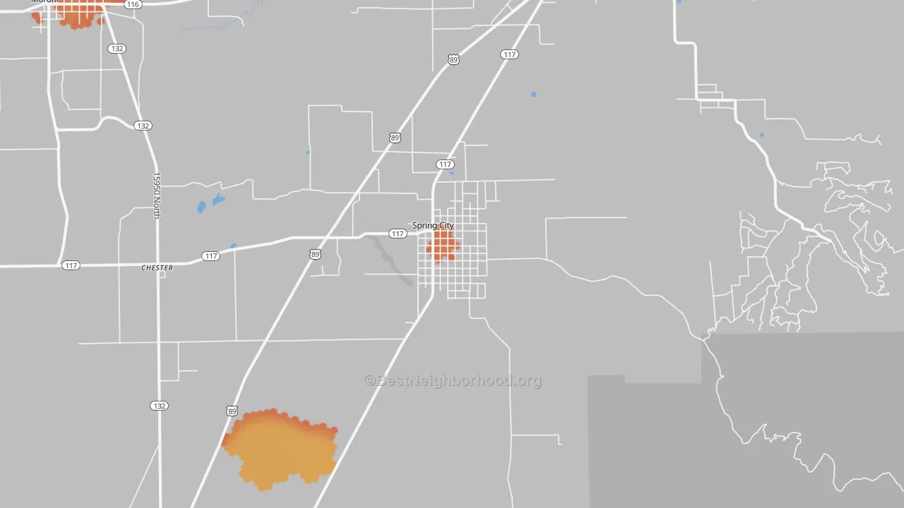 Bike Grade map of 84662, UT