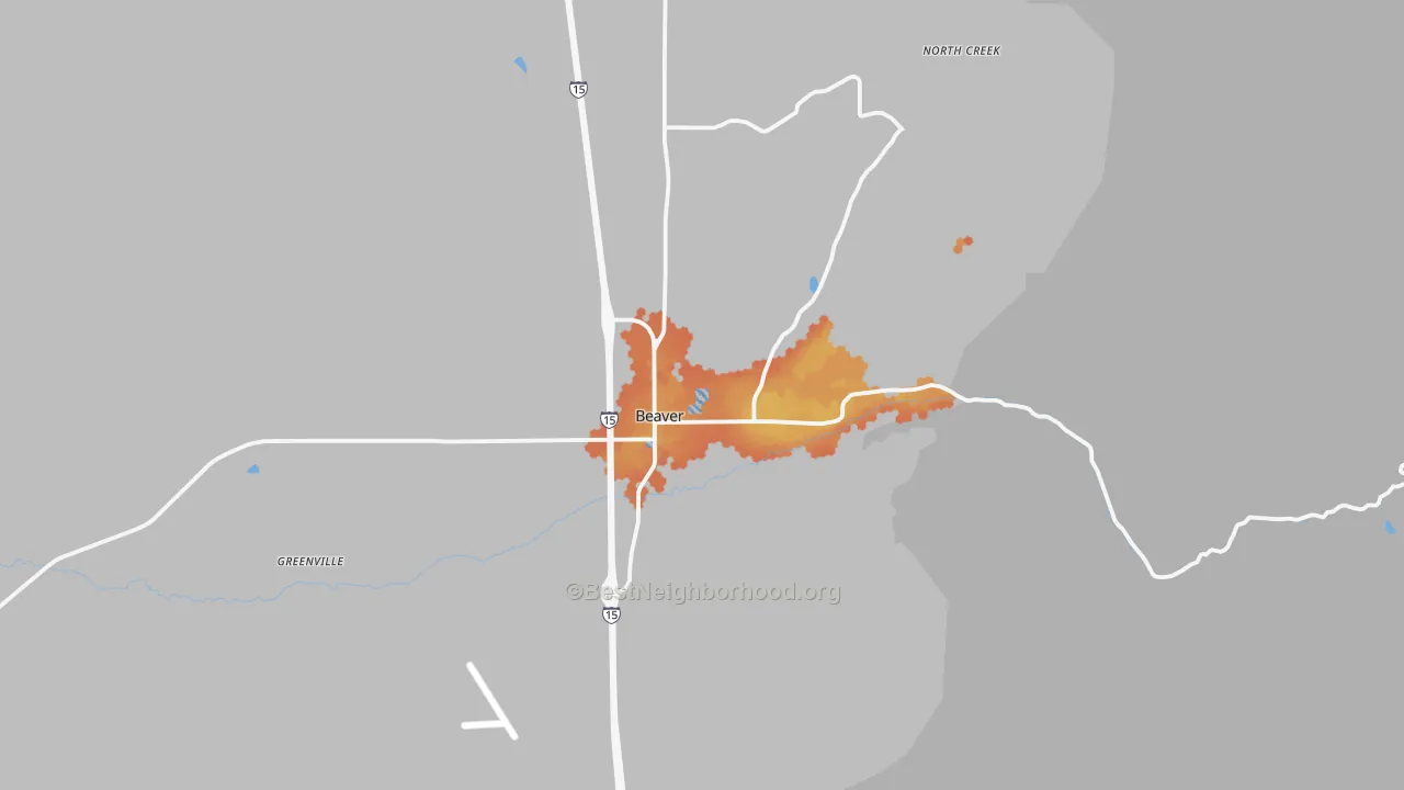 Bike Grade map of 84713, UT