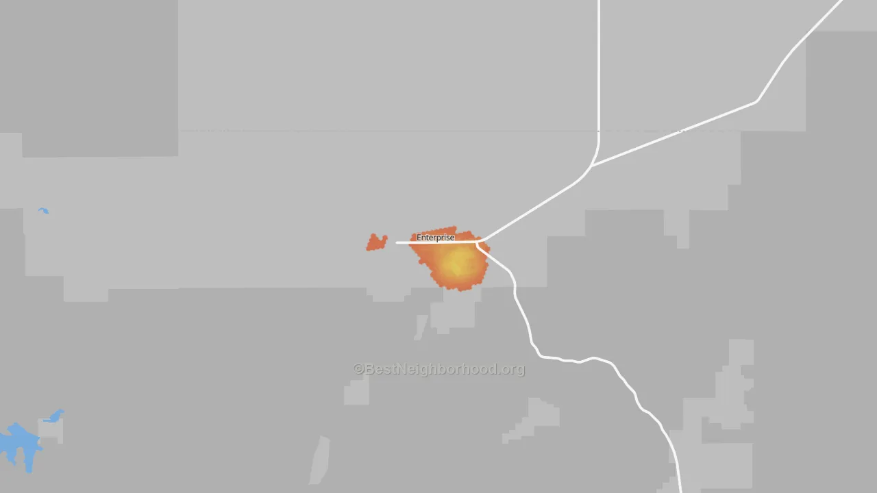 Bike Grade map of 84725, UT