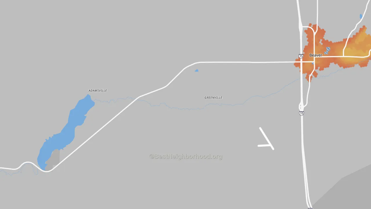 Bike Grade map of 84731, UT