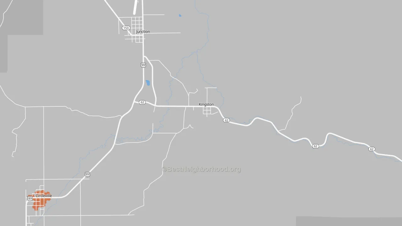 Bike Grade map of 84743, UT
