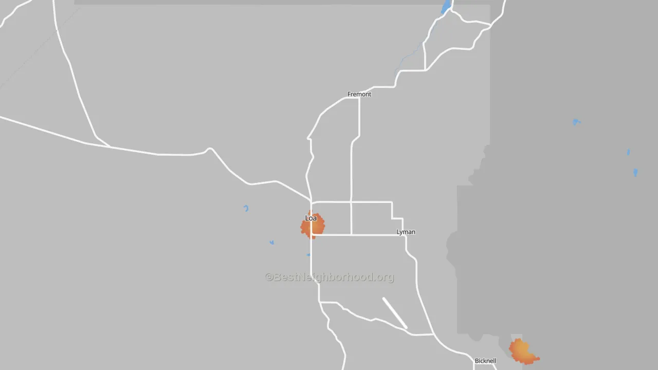 Bike Grade map of 84747, UT