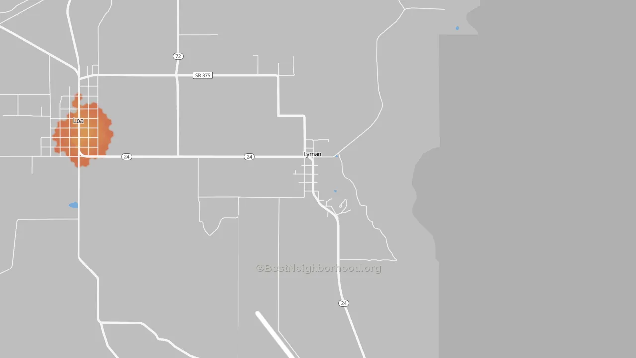 Bike Grade map of 84749, UT