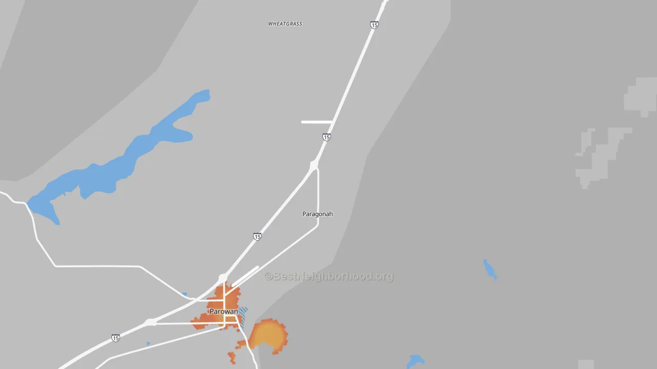 Bike Grade map of 84760, UT