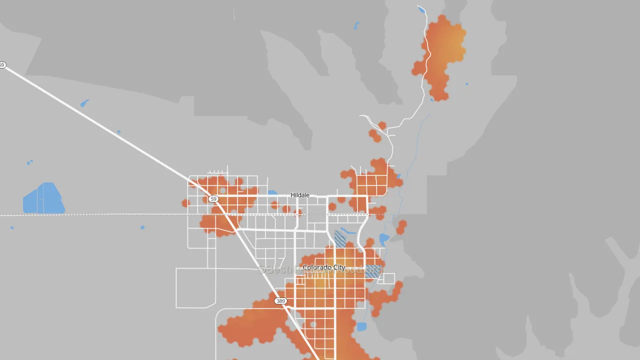 Bike Grade map of 84784, UT