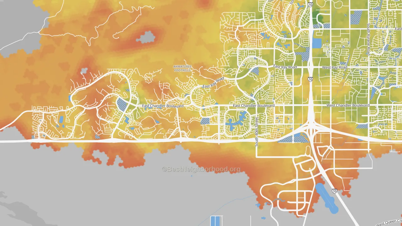 Bike Grade map of 85048, AZ