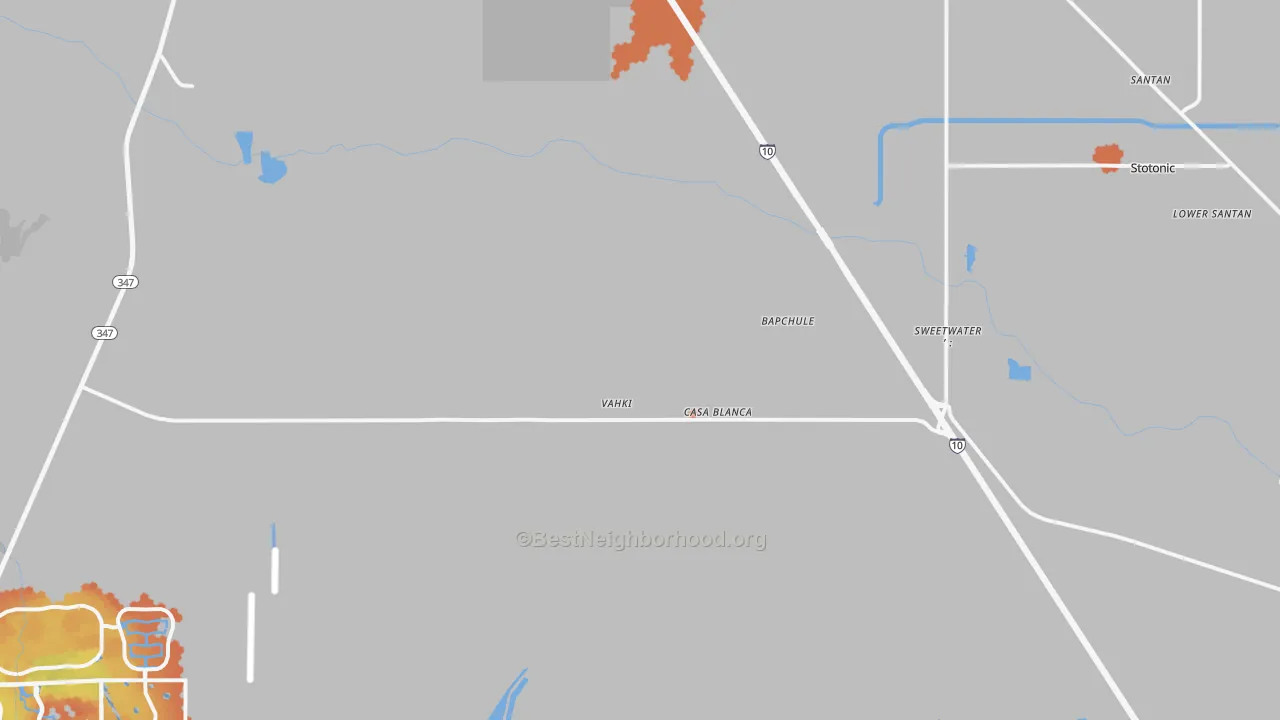 Bike Grade map of 85121, AZ