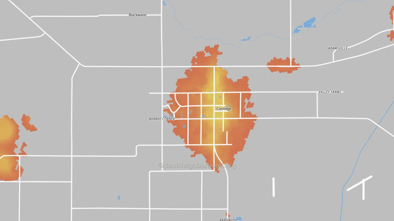Bike Grade map of 85128, AZ