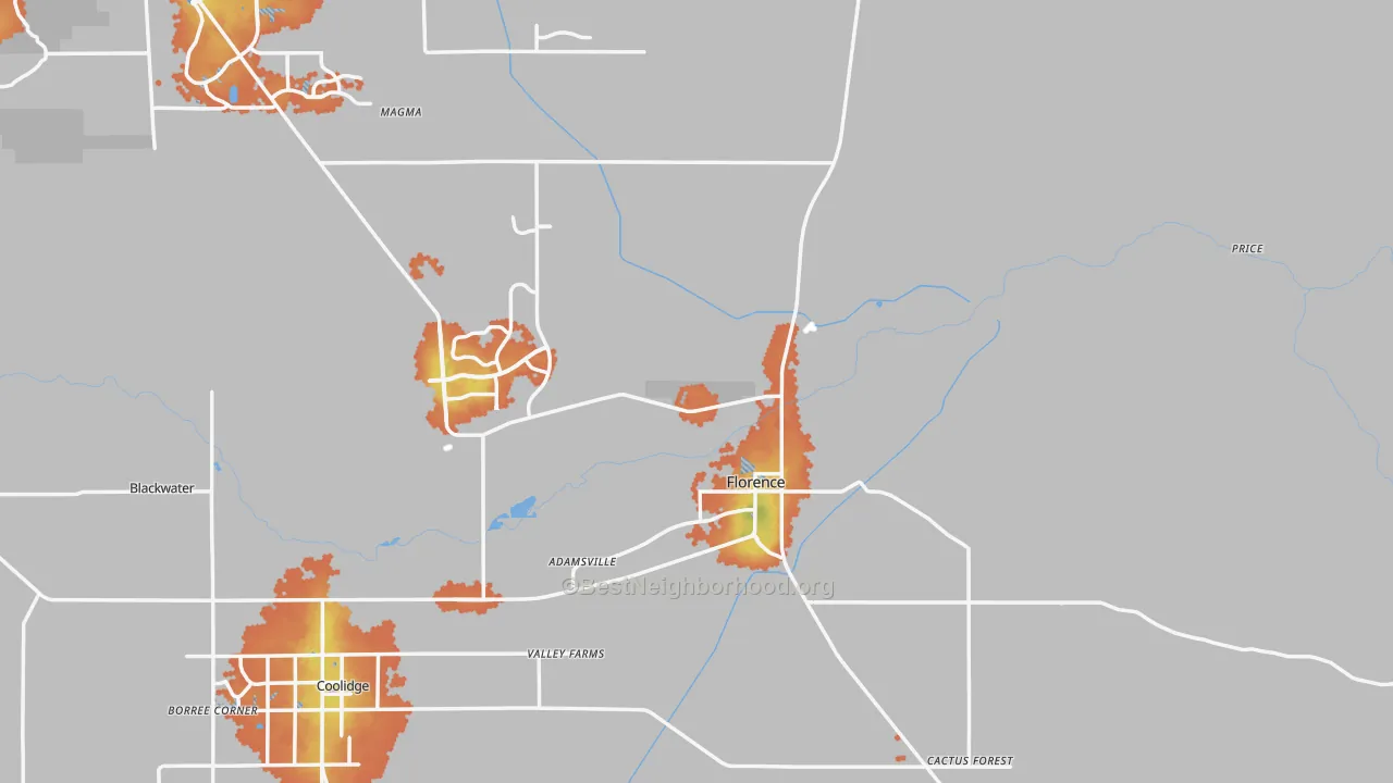 Bike Grade map of 85132, AZ