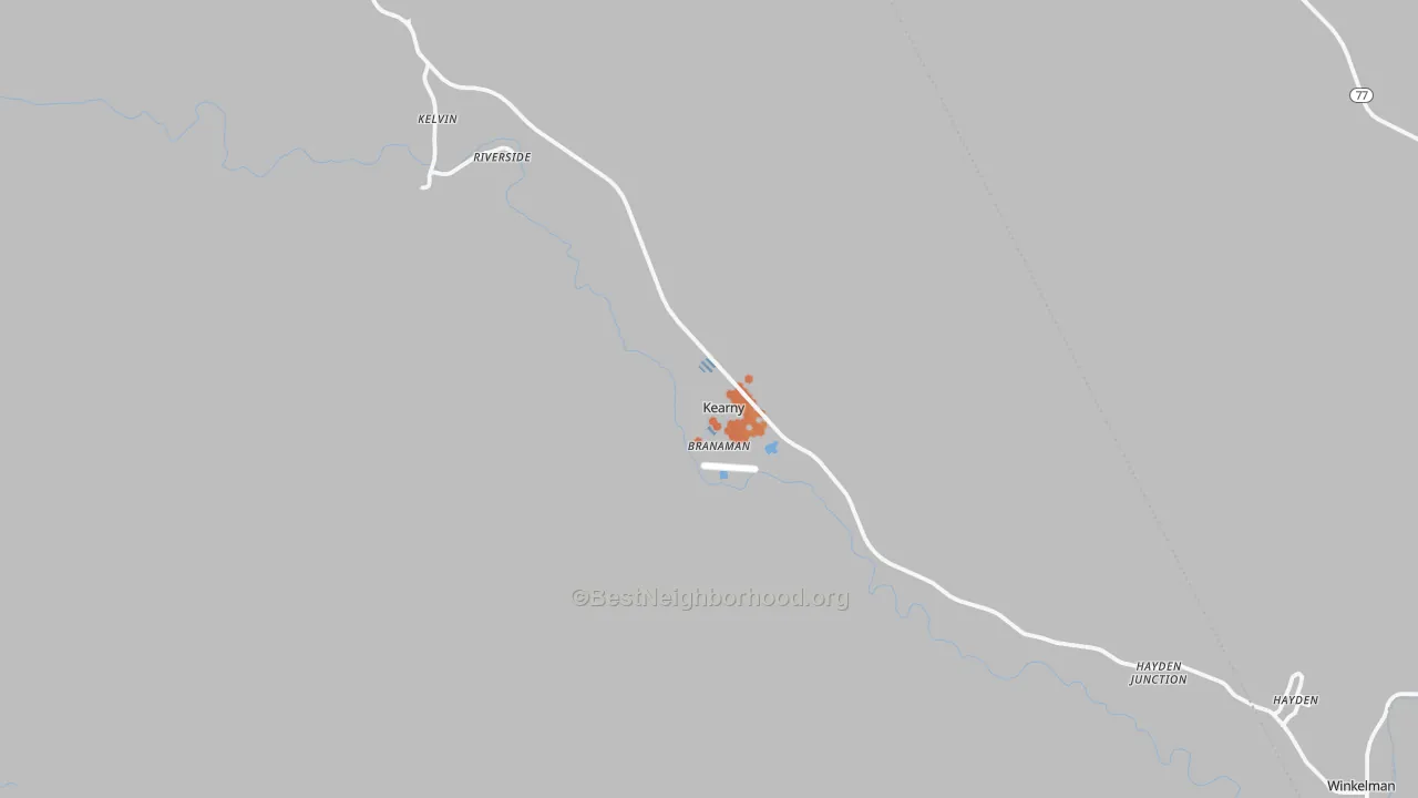 Bike Grade map of 85137, AZ