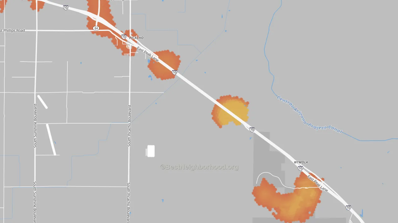Bike Grade map of 85141, AZ