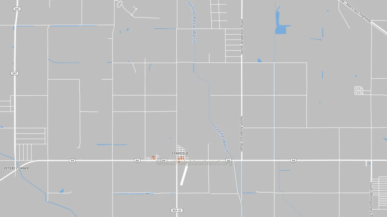 Bike Grade map of 85172, AZ
