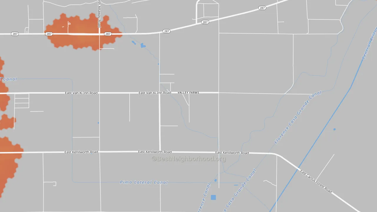 Bike Grade map of 85191, AZ