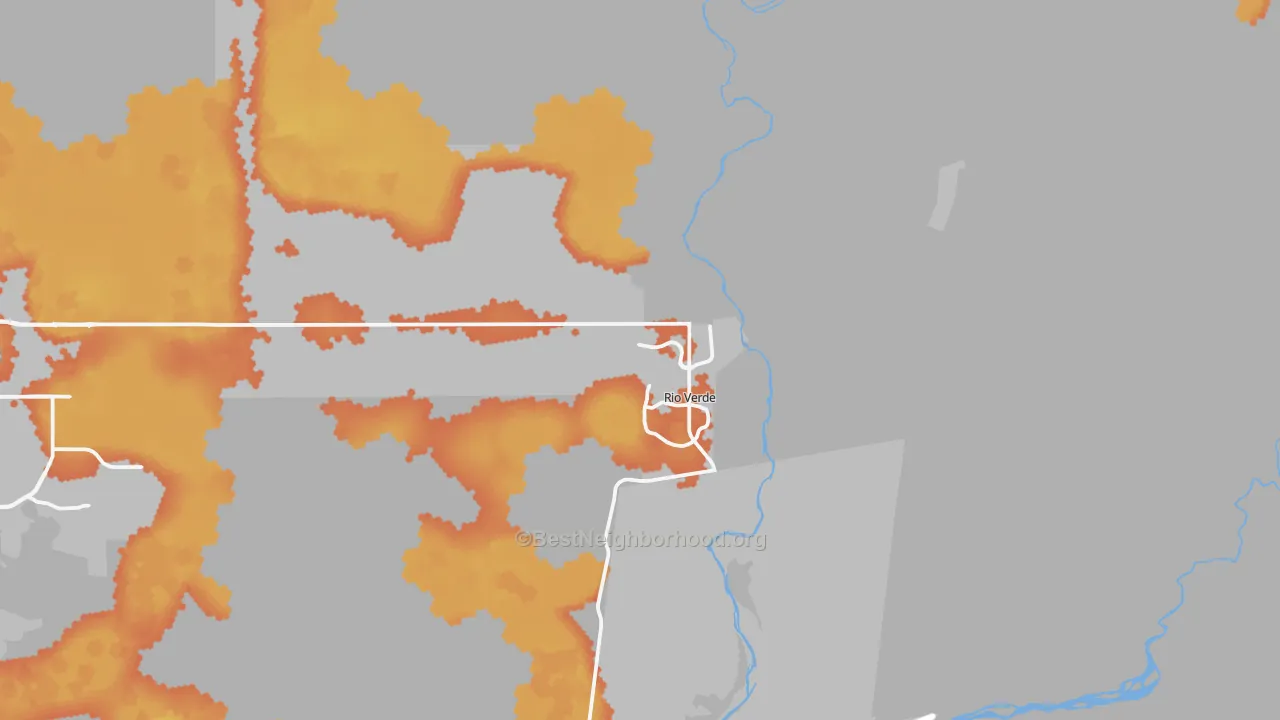 Bike Grade map of 85263, AZ